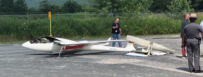 glider crash