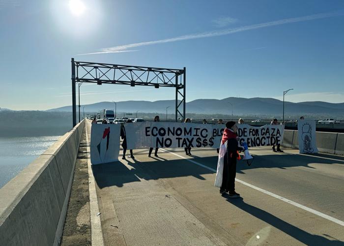 Protestors block commuter traffic on Newburgh-Beacon Bridge