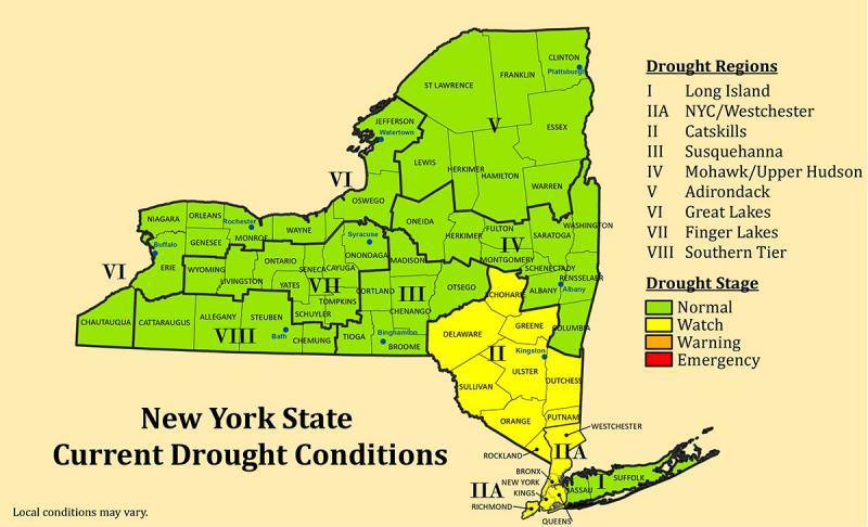 Hudson Valley Put Under Drought Watch By DEC - Mid Hudson News